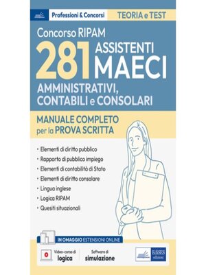 cover image of [EBOOK] Concorso RIPAM-281 Assistenti amministrativi, contabili e consolari MAECI
